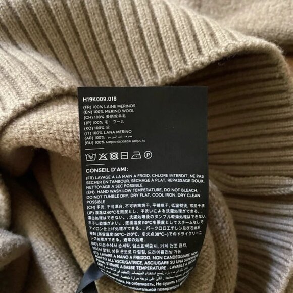 Ami Paris chunky knit sweater jumper women’s - Picture 9 of 9